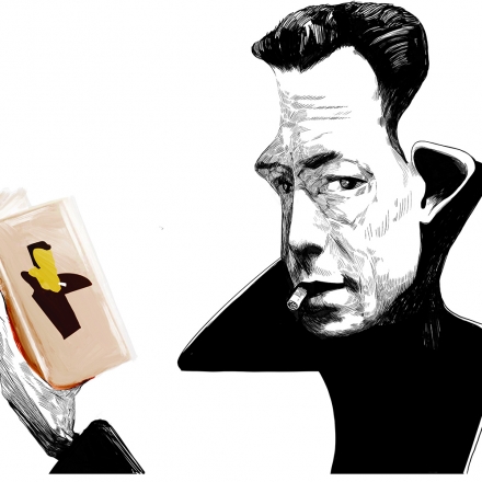 Ilustração: Albert Camus por Fabio Miraglia