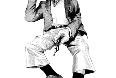 Alberto Moravia por Fabio Miraglia