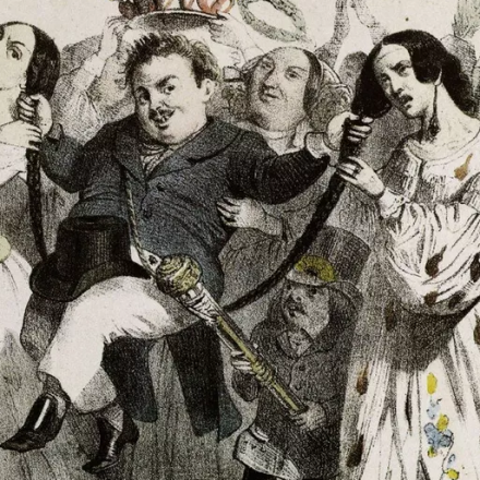 Ilustração: Balzac no traço de Granville, em 1831