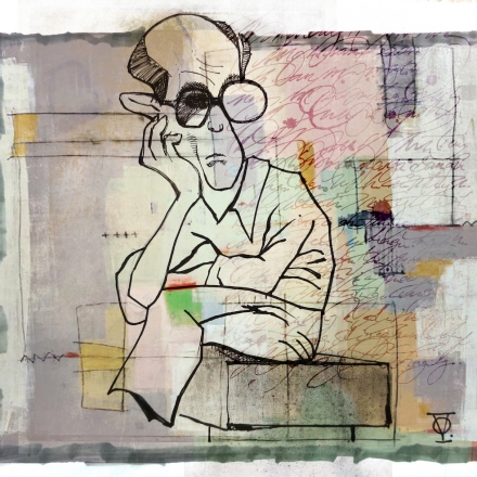 Carlos Drummond de Andrade por Oliver Quinto