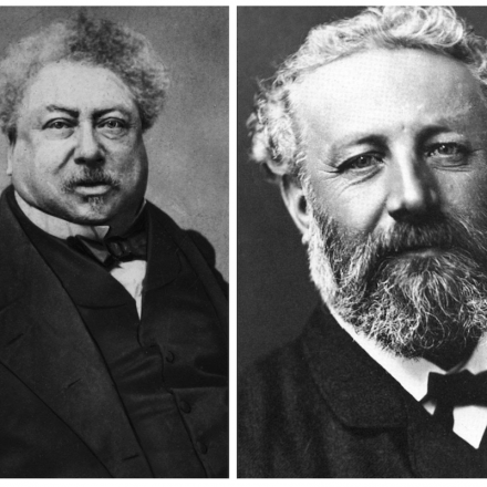 Alexandre Dumas e Jules Verne, autores de “Pedro e a gansa mágica” e “As aventuras da família Raton”, respectivamente