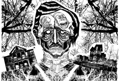 Edgar Allan Poe por Theo Szczepanski