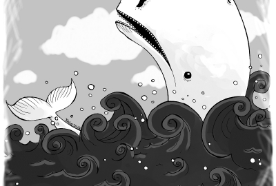 Ilustração: Herman Melville por Tiago Silva