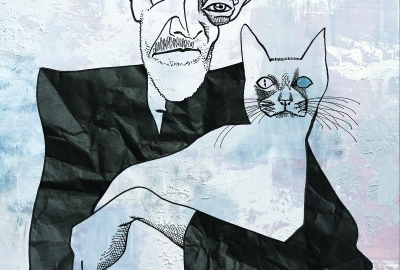 Ilustração: J. M. Coetzee por Oliver Quinto