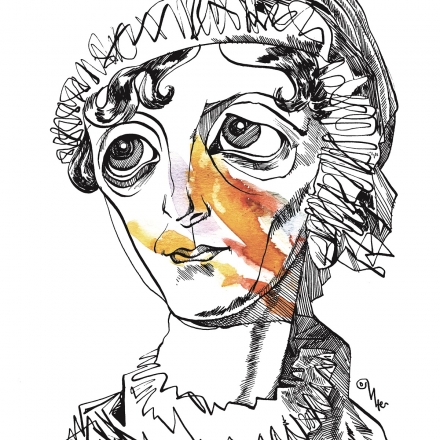 Ilustração: Jane Austen por Osvalter