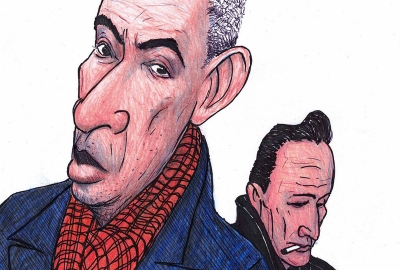 Ilustração: Kamel Daoud e Albert Camus por Mello