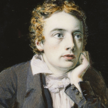 Detalhe do retrato de John Keats por Joseph Severn (1819)