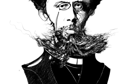 Ilustração: Machado de Assis por Fabio Miraglia