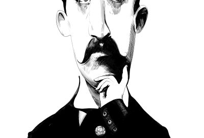 Ilustração: Marcel Proust por Fabio Miraglia