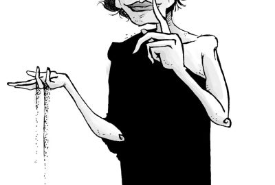 Ilustração: Neil Gaiman por Tiago Silva