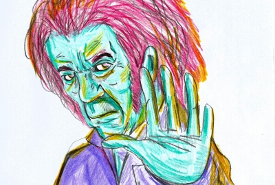 Ilustração: Nicanor Parra por Dê Almeida