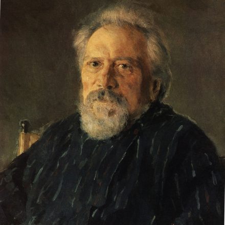 Nikolai Leskov. Pintura de Valentin Serov