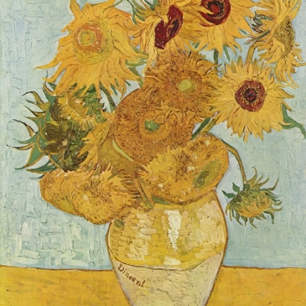 Ilustração: Girassóis, de Van Gogh