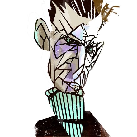 Ilustração: Samuel Beckett por Fabio Abreu