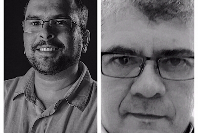 Diogo Monteiro e Fábio Horácio-Castro, vencedores do Prêmio Sesc de Literatura 2021