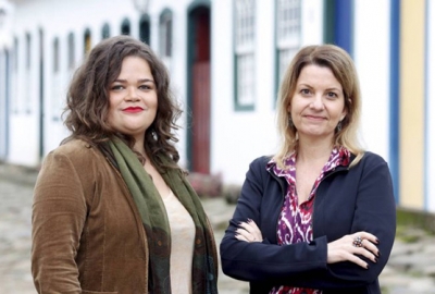 Sheyla Smanioto e Marta Barcellos, vencedoras do Prêmio Sesc de Literatura 2015