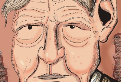 Ilustração: W. H. Auden por Dê Almeida