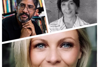 Os autores Jeferson Tenório, Noemi Jaffe e Nara Vidal (abaixo), finalistas do prêmio Jabuti 2021