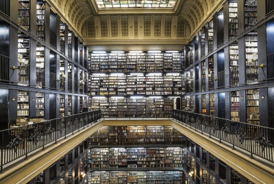 Interior da Biblioteca Nacional, no Rio de Janeiro