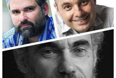 Alexei Bueno, Marcílio Godoi e João Anzanello Carrascoza, vencedores do Prêmio Candango de Literatura