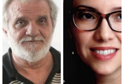 Os autores Raimundo Carrero e Laura Erber