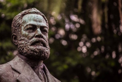 Busto do abolicionista e escritor Luiz Gama, na cidade de São Paulo