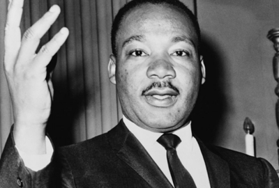 O ativista e escritor Martin Luther King