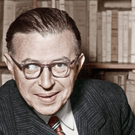 Jean-Paul Sartre, filósofo, escritor e crítico francês